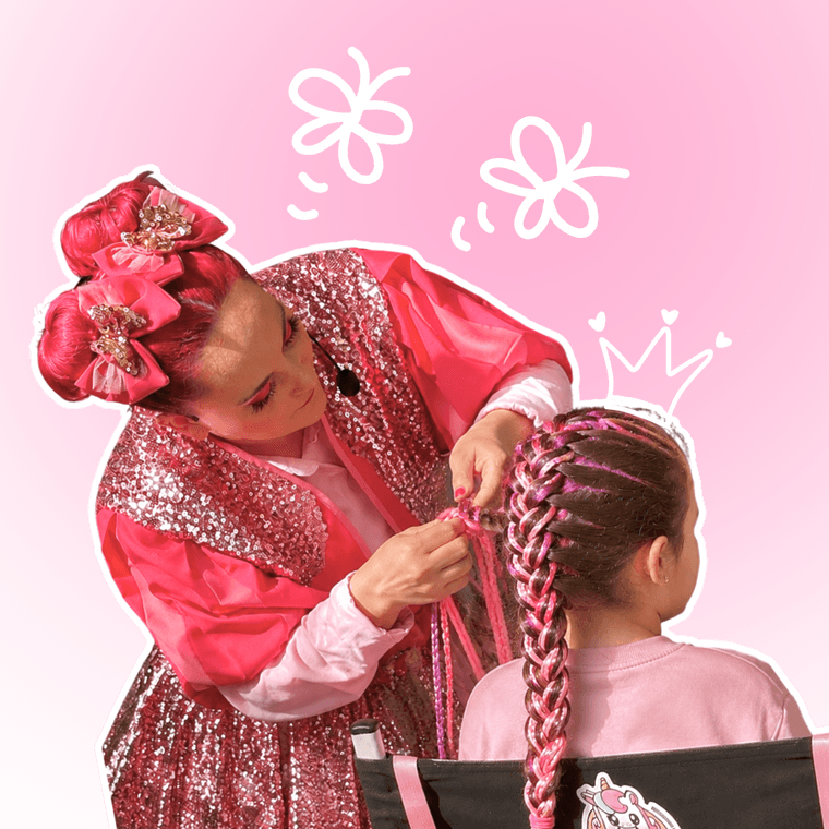 Braids & Glitter, from Face Painting & Balloons